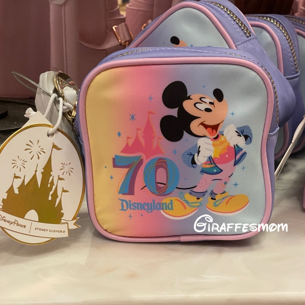 Disney Stoney Clover Lane Disneyland 70th Anniversary Mickey Mini Pouch NEW
